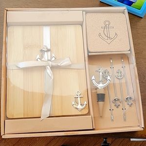 Coaster, wine and cheese boars set.